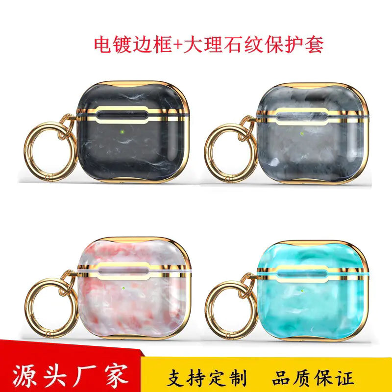 AirPods 3 & Pro 2 Protective Case with Marble Design